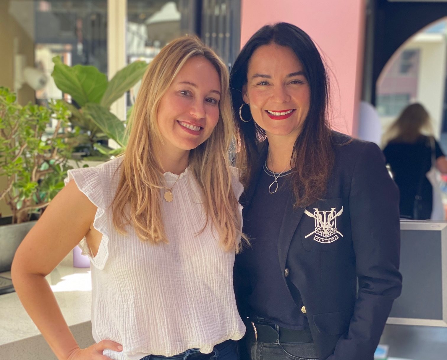Renae and Natasha Jay, founder of Pump Haircare.