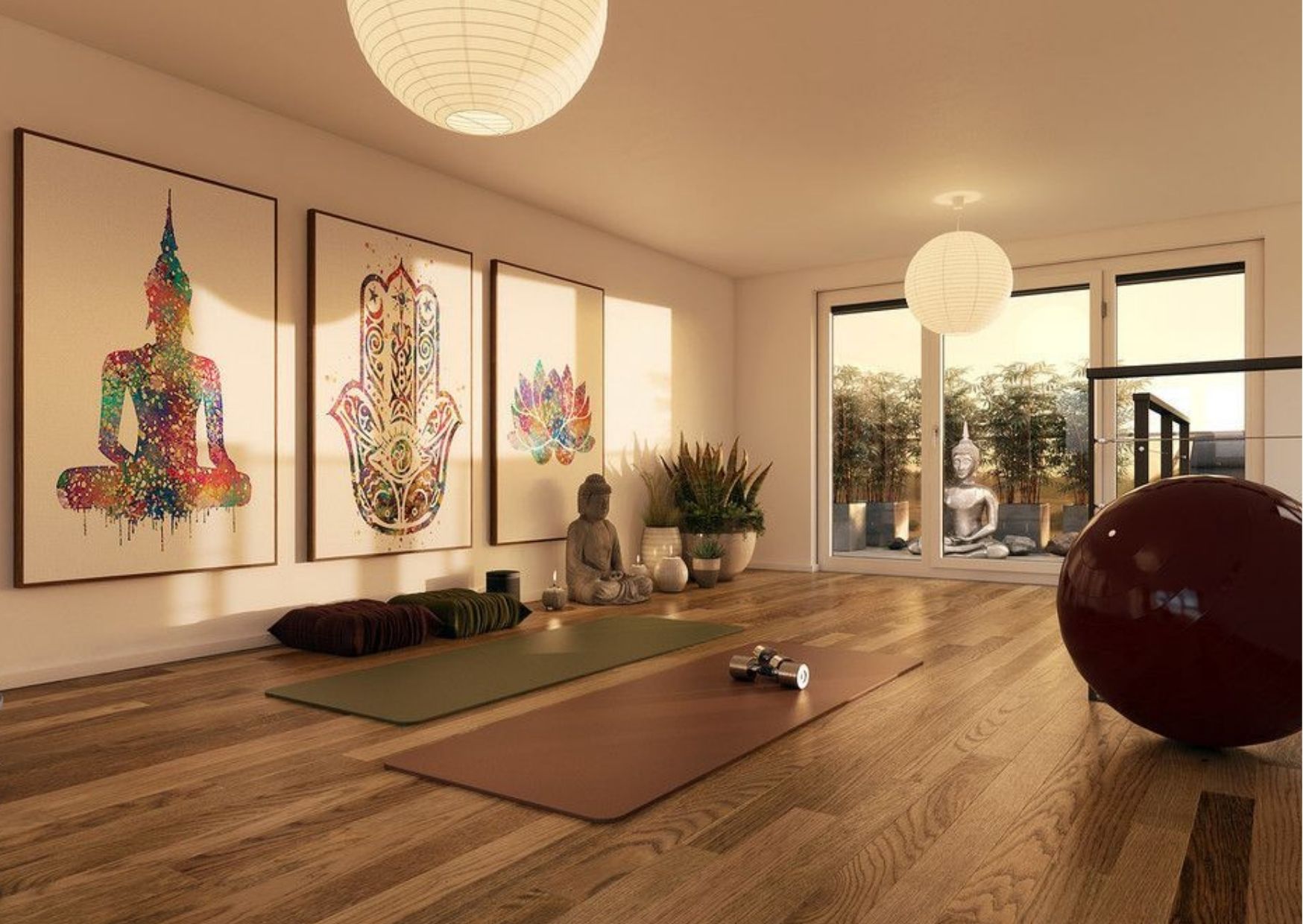how to create the perfect yoga space